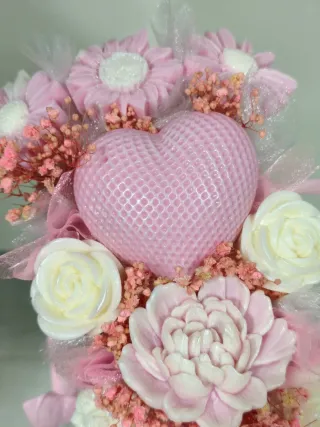 Ramo di candele decorative con illuminazione