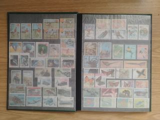 Clasificador sellos 8 hojas Sudeste Asiático