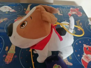 Perro Peluche Popomax con Correa