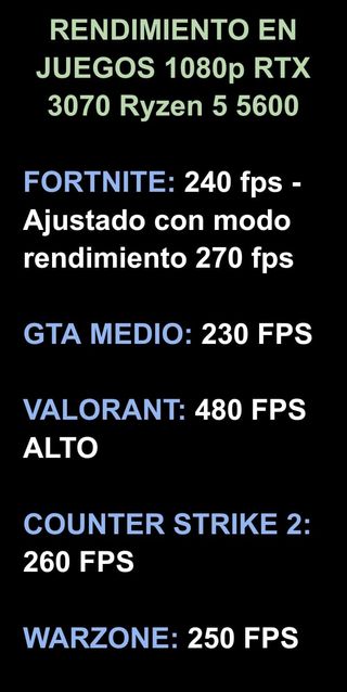 PC Gaming RTX 3070 Ryzen 5 5600