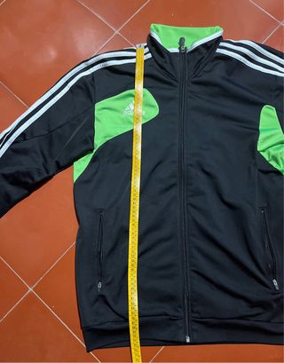 Chaqueta Adidas Negra y Verde Talla M