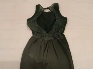 Vestido largo verde elegante