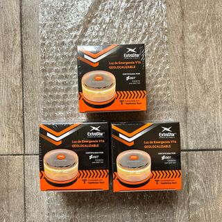 3 Balizas V16 Geolocalizables DGT, con datos.