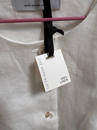 Chaleco blanco lino Primark Talla XS