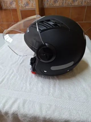 Casco Moto LS2 Abierto Negro