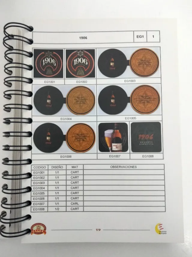 Catálogo de Posavasos de Cerveza de España