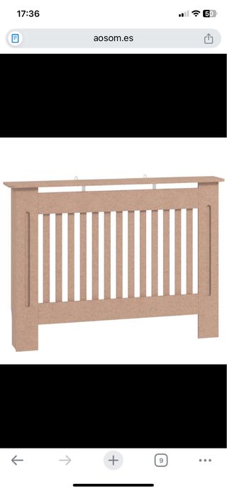 Cubre radiador de MDF