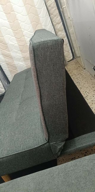 Sofá Cama Gris Tela