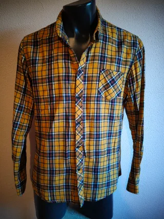 Camisa de franela a cuadros Talla L. Hombre