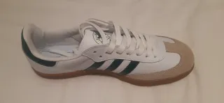 Zapatillas Adidas Samba Mujer Blancas y Verdes