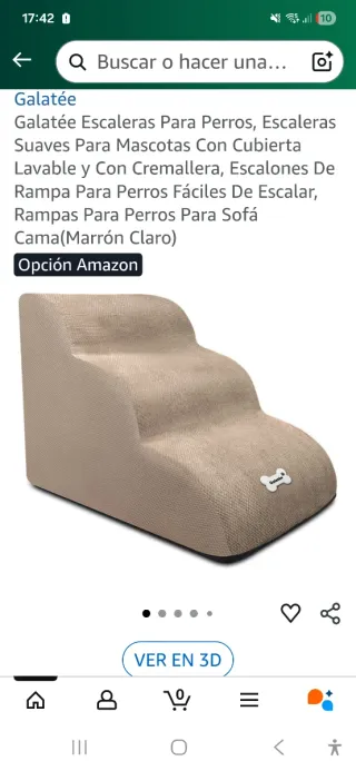 Escalera para perros espuma dura