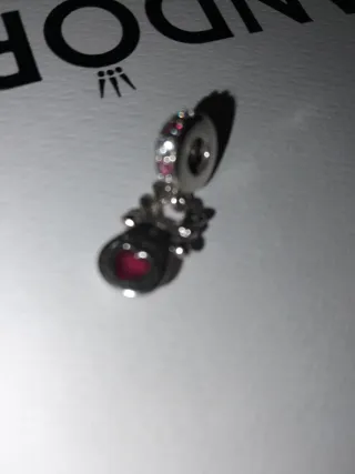 Pandora Charm Corazón Rojo Plata