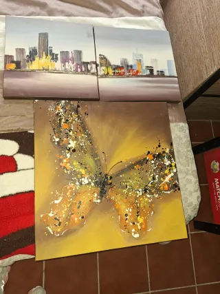 Lote de 3 cuadros decorativos