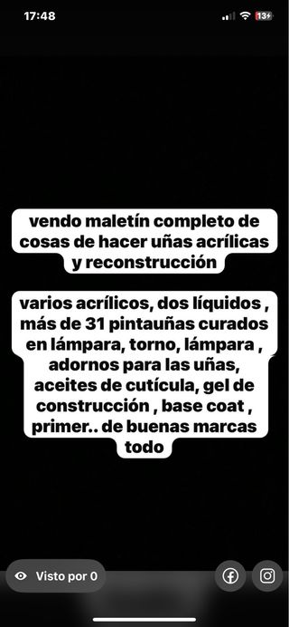 Maletín completo uñas acrílicas  fotos por priv