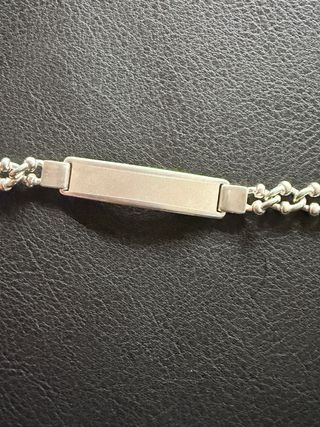 Pulsera Plata con Placa