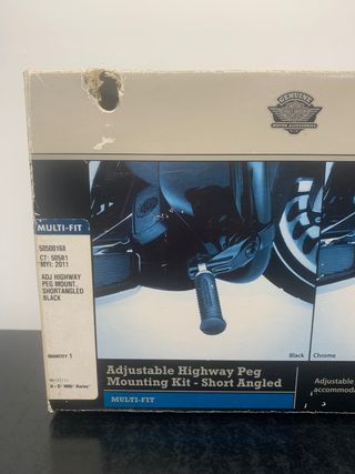 Kit Montaje Estriberas Harley Davidson Negro