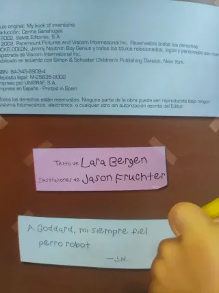 Mi libro de inventos por Jimmy Neutron