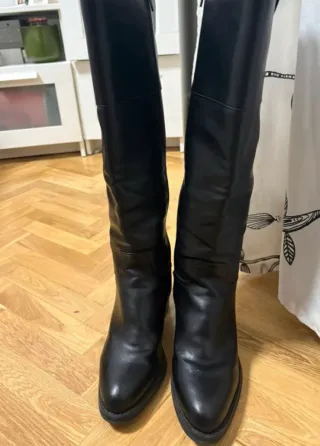 Botas altas negras tacón