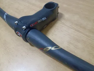 Lote nuevo carbono liso mate eston manillar y pote