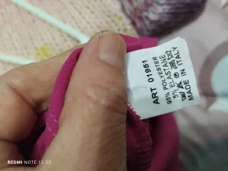 Vestido fiesta flecos fucsia talla S