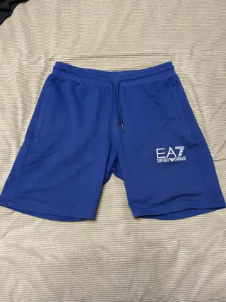 EA7 Pantalón Corto Azul