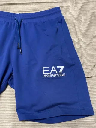 EA7 Pantalón Corto Azul