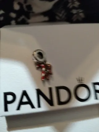 Charm Pandora Navidad Galleta Jengibre Bastón Cara