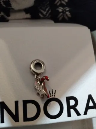 Charm Pandora Navidad Galleta Jengibre Bastón Cara