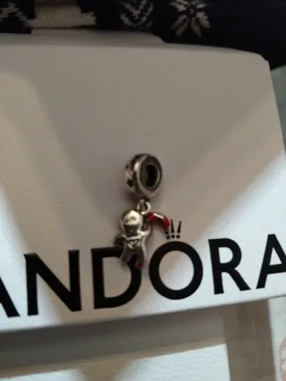 Charm Pandora Navidad Galleta Jengibre Bastón Cara