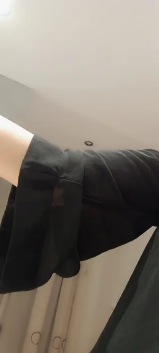 Blusa Zara Talla XS Negra Encaje