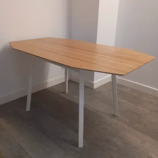 Mesa abatible cocina/comedor madera y metal