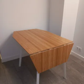 Mesa abatible cocina/comedor madera y metal