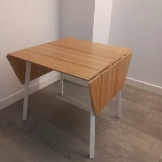 Mesa abatible cocina/comedor madera y metal