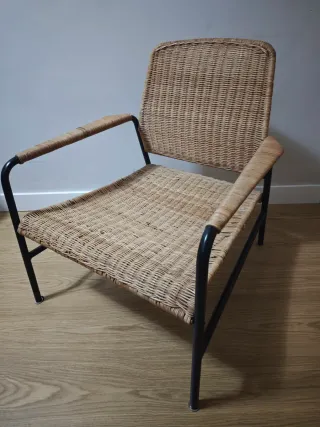 Poltrona IKEA ULRIKSBERG in rattan e metallo