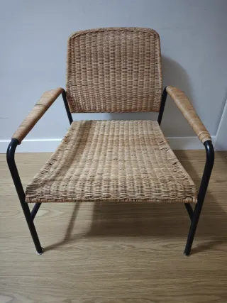 Poltrona IKEA ULRIKSBERG in rattan e metallo