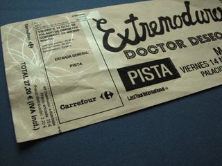 € Entrada usada Extremoduro Madrid Gira 2008 Robe