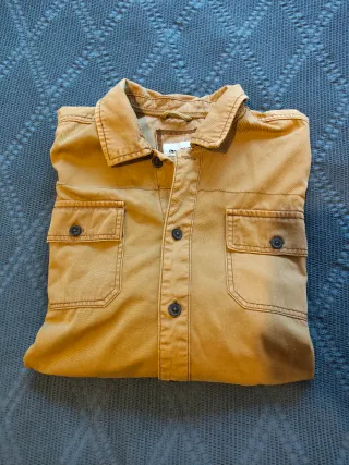 Camisa Blend Talla XL Marrón Estilo Vaquero