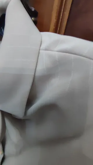 Traje chaqueta mujer UNIT beige 2 piezas