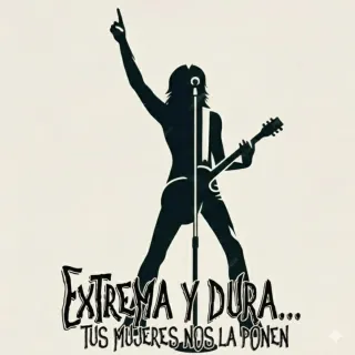 Camiseta rock silueta homenaje a Extremoduro
