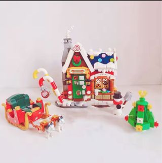 Bloques Construcción Casa Navidad 788 Piezas