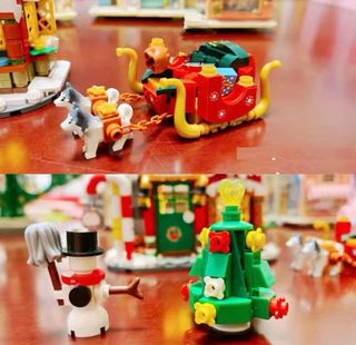 Bloques Construcción Casa Navidad 788 Piezas