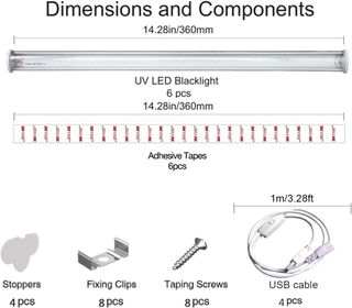 Pack 4 Lámparas UV LED 6W