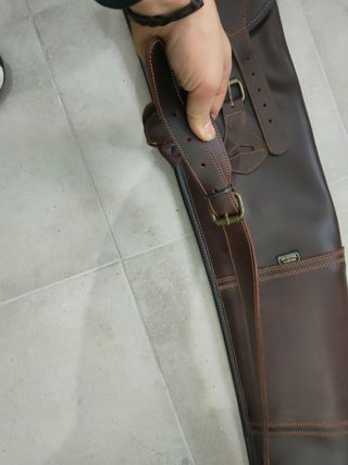 Funda de cuero escopeta