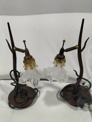 Lámparas de metal estilo rama