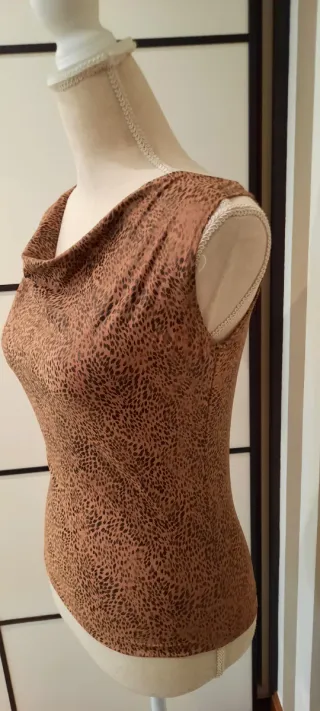 Top Mango Animal Print