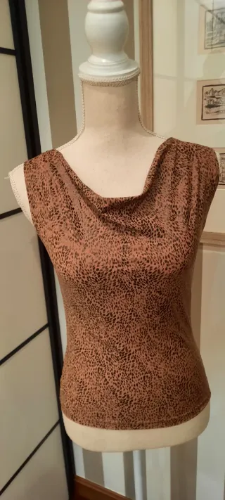 Top Mango Animal Print