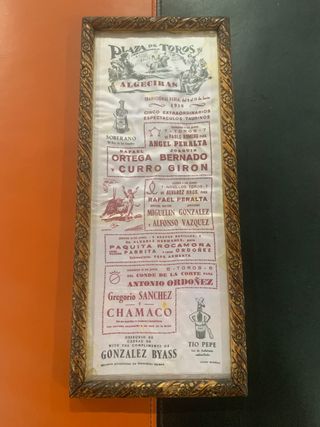 Cartel Taurino Algeciras 1958