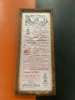 Cartel Taurino Algeciras 1958