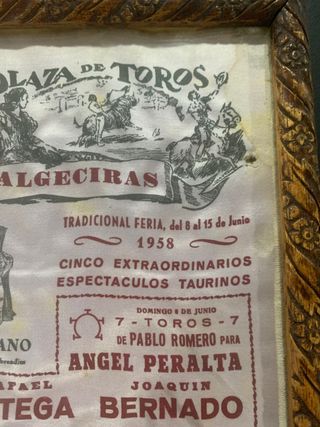 Cartel Taurino Algeciras 1958