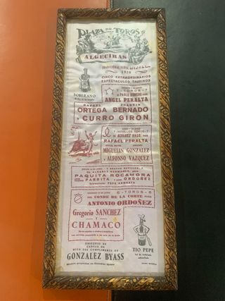 Cartel Taurino Algeciras 1958